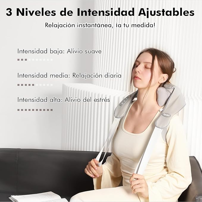 Masajeador 4 en 1 Cuello, Espalda, Piernas y Zona Lumbar