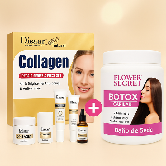 💖 Combo Antiedad & Nutrición Total – Colágeno + Botox Capilar de Alta Eficacia 💖