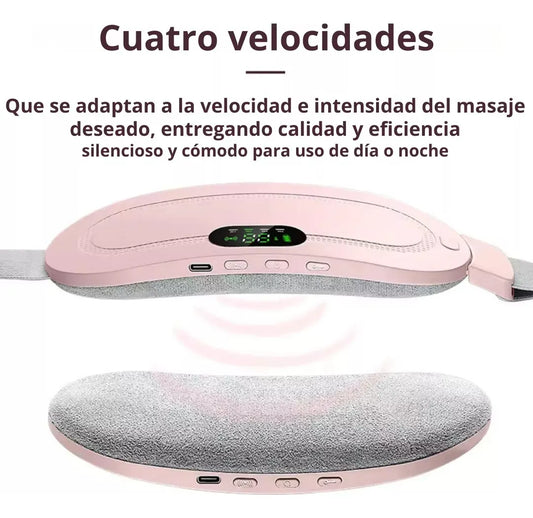 Cinturón Menstrual Térmico JYE Faja Eléctrica Abdominal con Masaje Vibratorio para Cólicos y Dolor