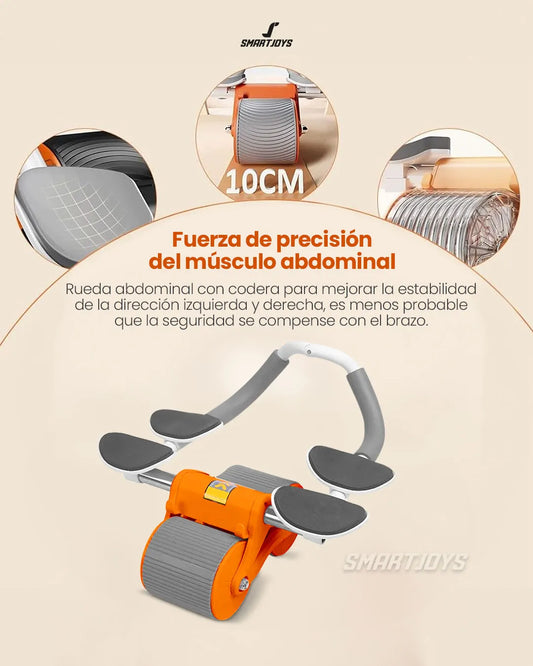Rueda Abdominal Con Rebote + Timer Digital