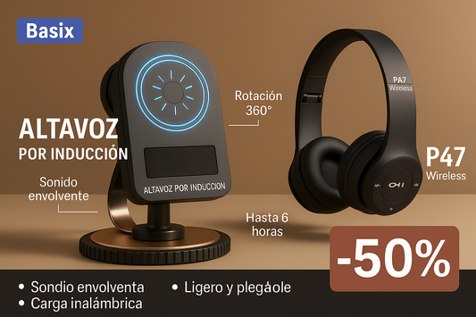 “Apoyas tu teléfono… y listo. Parlante de inducción sin cables” + Audiófonos
